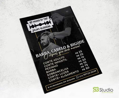 mockup servicos graficos barbearia